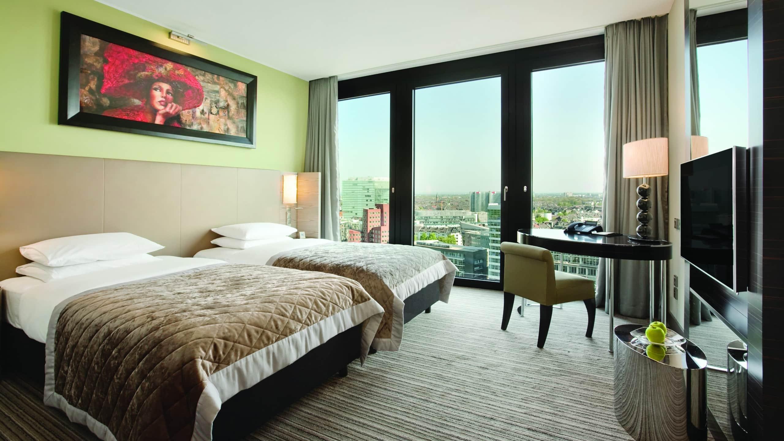 杜塞尔多夫凯悦酒店 外观 照片 A room at the hotel